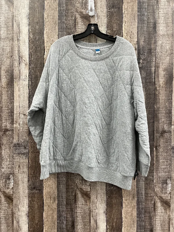 Sweatshirt Crewneck By Old Navy In Grey, Size: 3x