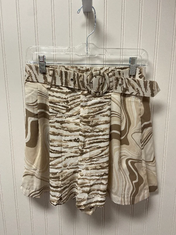 Brown & Cream Shorts Entro, Size M