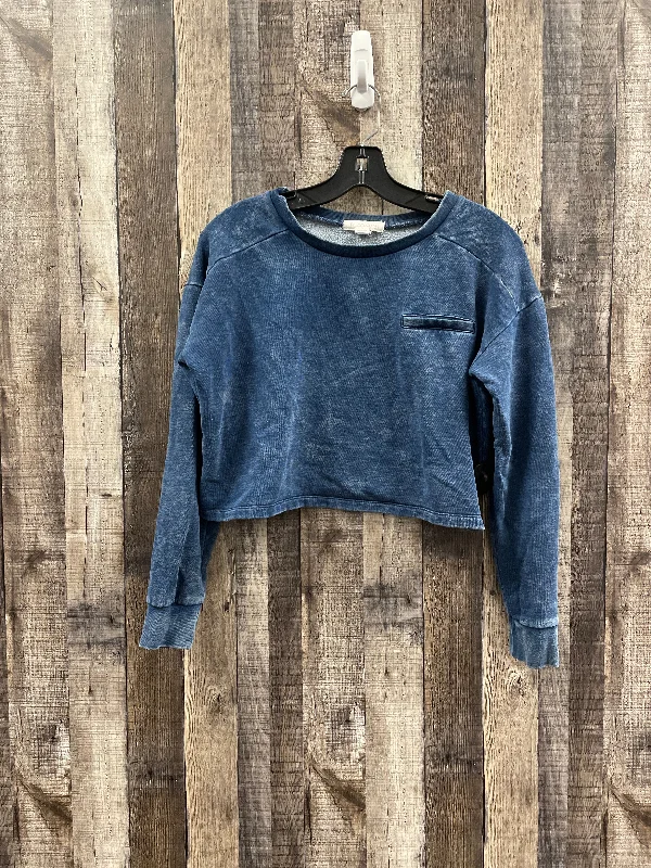 Sweatshirt Crewneck By Forever 21 In Blue, Size: M