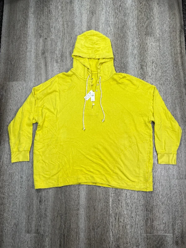 Sweatshirt Hoodie By Aerie In Yellow, Size: Xl