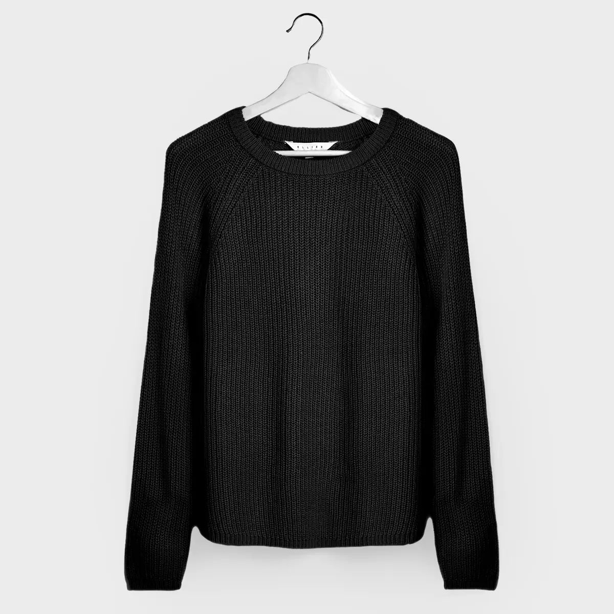 Ladies Black Raglan Sleeve Jumper