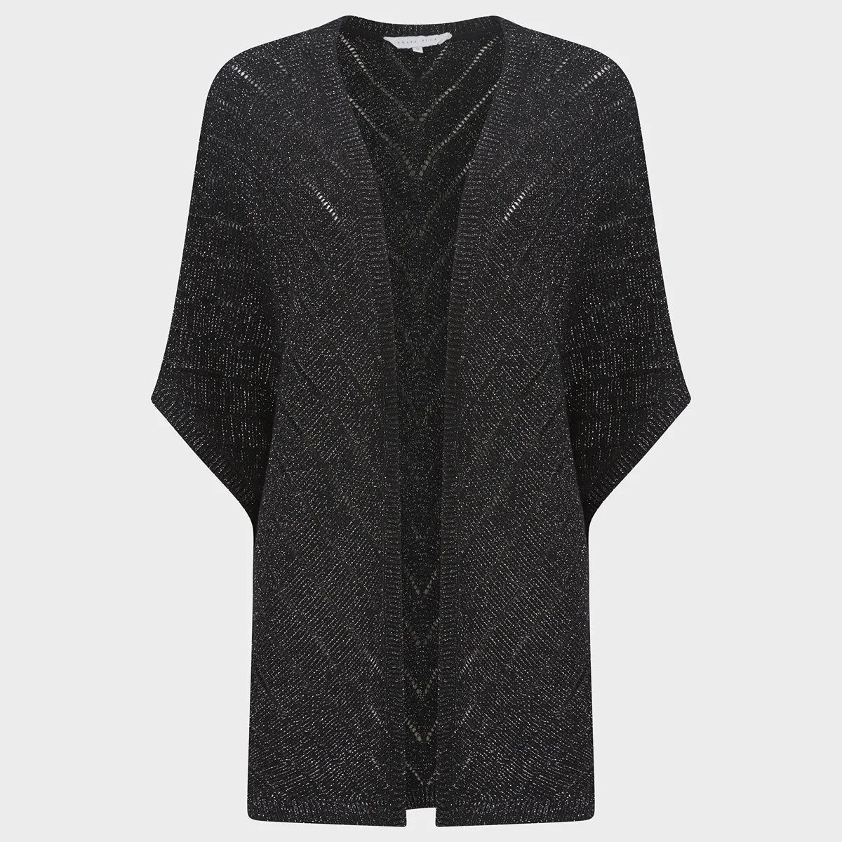 Ladies Textured Lurex Cardigan