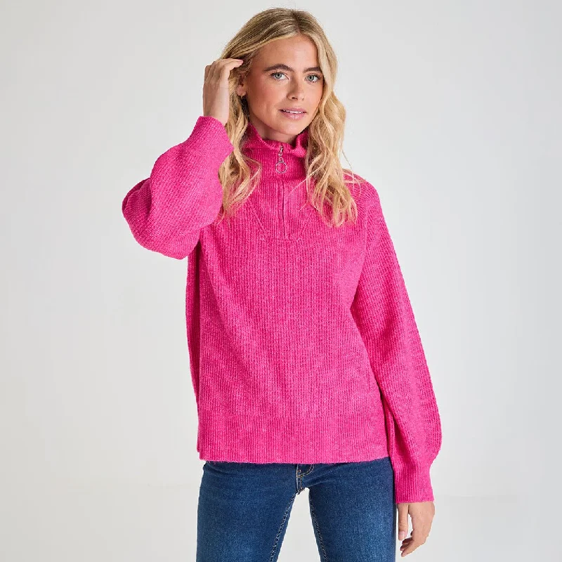 Ladies 1/4 Zip Jumper