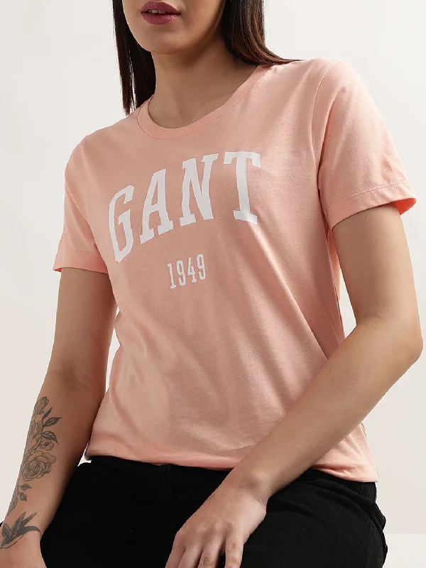 Gant Peach Preppy Logo Regular Fit T-Shirt