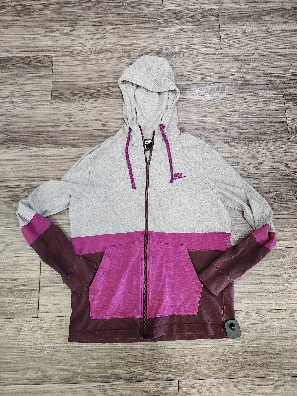 Sweatshirt Hoodie By Nike Apparel In Purple, Size: M