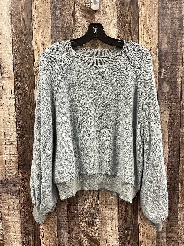 Sweatshirt Crewneck By Pink Lily In Sage, Size: S