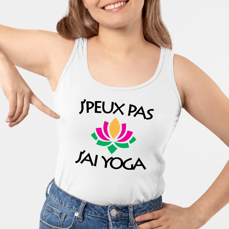 Débardeur Femme J'peux pas j'ai yoga