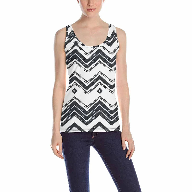 Women's Tank Top print with Abstract ethnic pattern