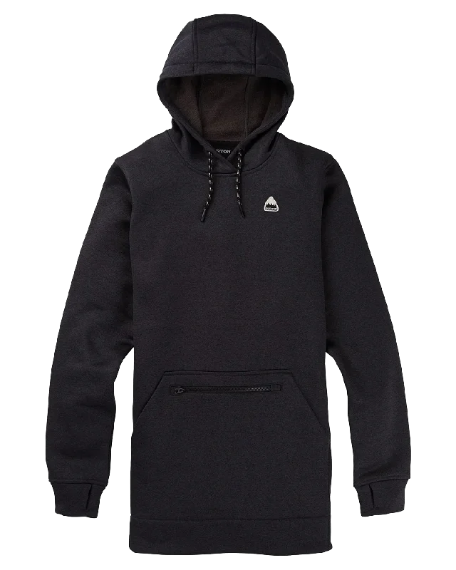 Burton Women's Oak Long Pullover Hoodie - True Black Heather