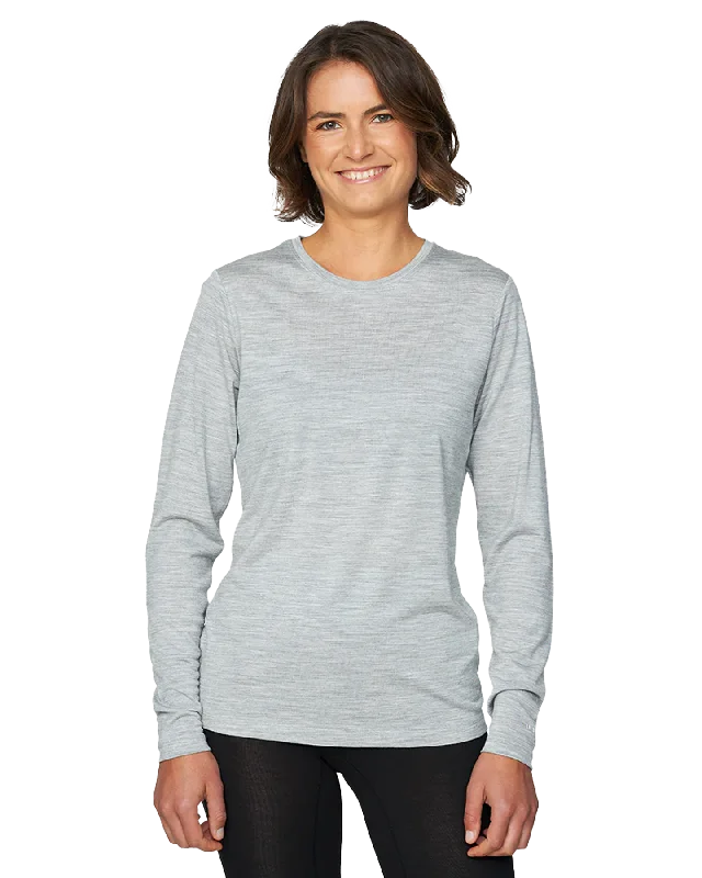 Le Bent Women's Ultralight Long Sleeve Tee - Heather Grey