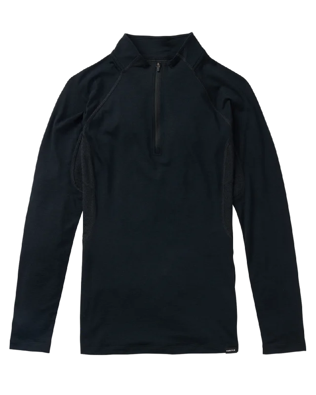 Burton Women's Phayse Merino Quarter-Zip First Layer - True Black