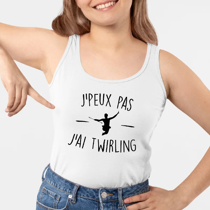 Débardeur Femme J'peux pas j'ai twirling