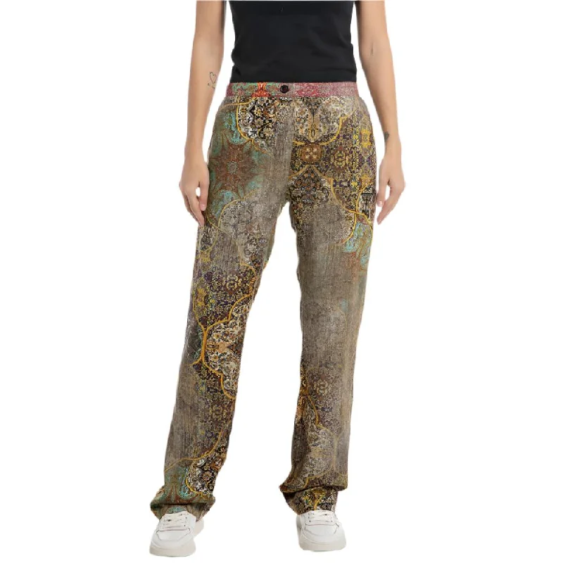 Replay Women's Mix All Over Printed Viscose Pant