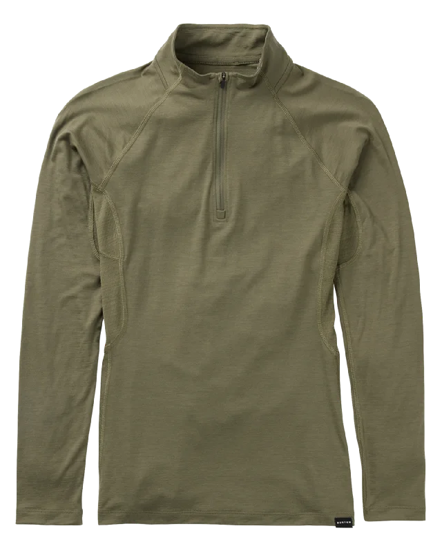 Burton Women's Phayse Merino Quarter-Zip First Layer - Forest Moss