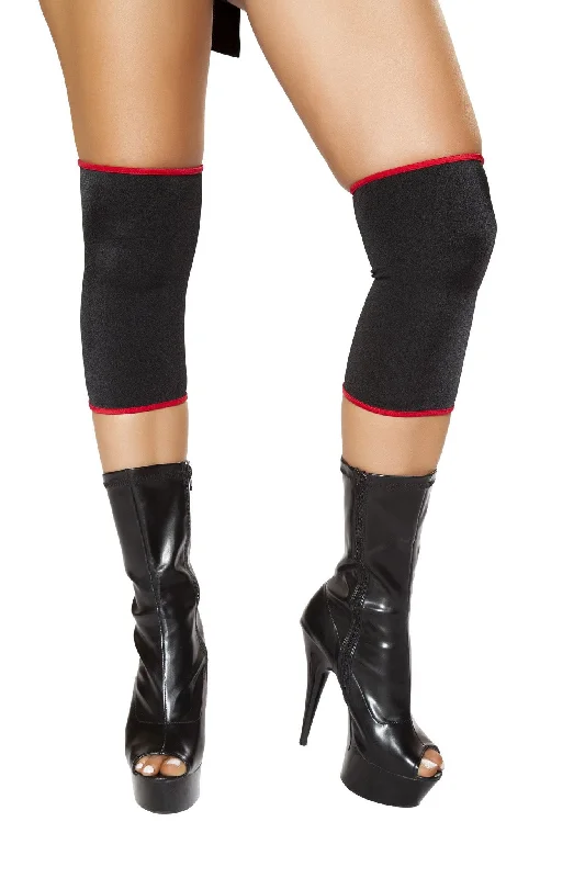 4698 - Black/Red Ninja Knee Pads