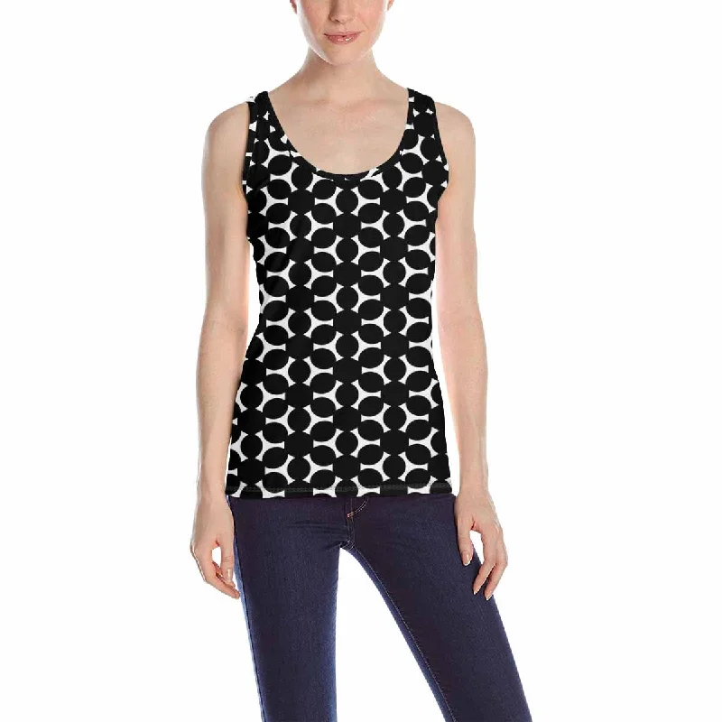 Women's Tank Top print with geometry christmas pattern