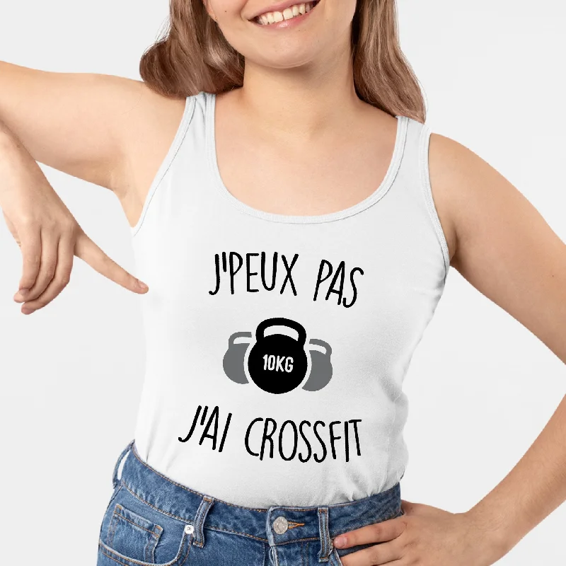 Débardeur Femme J'peux pas j'ai crossfit