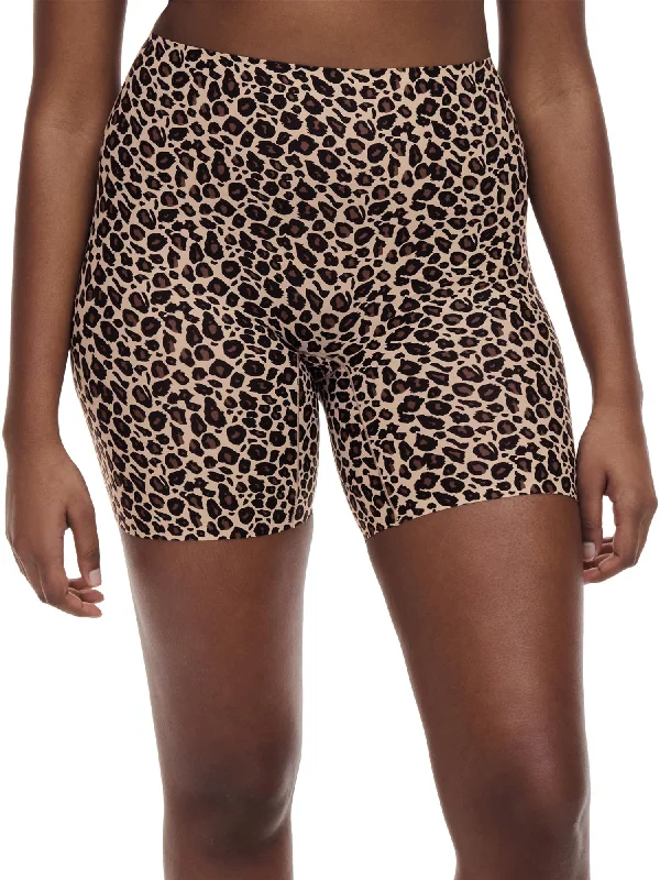 Soft Stretch High Waist Shorts Leo Print