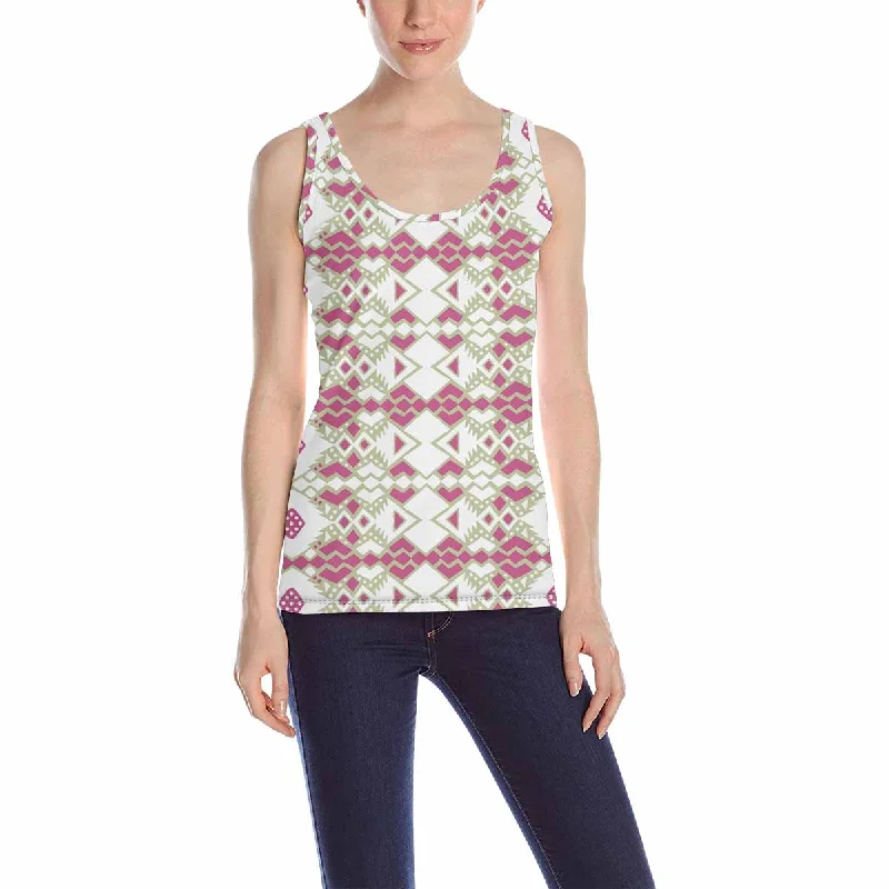 Women's Tank Top print with graphic Aztec tribal mexican pattern