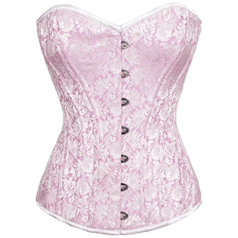 Rechal Light Pink Sweet heart Waist Training Overbust Corset