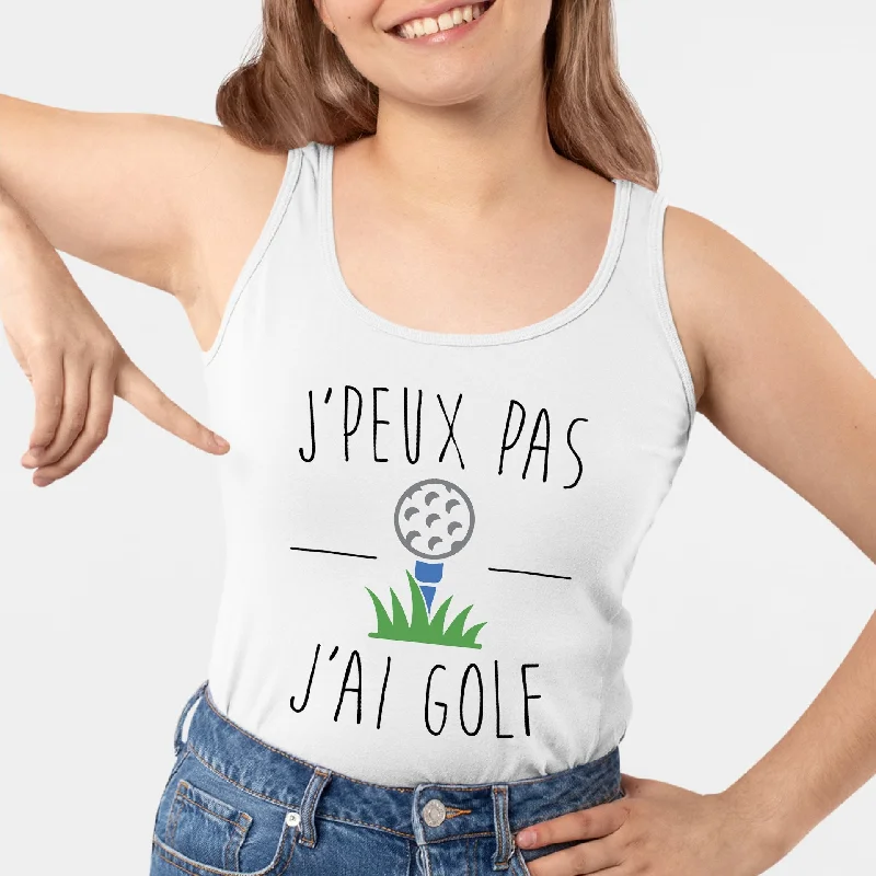 Débardeur Femme J'peux pas j'ai golf