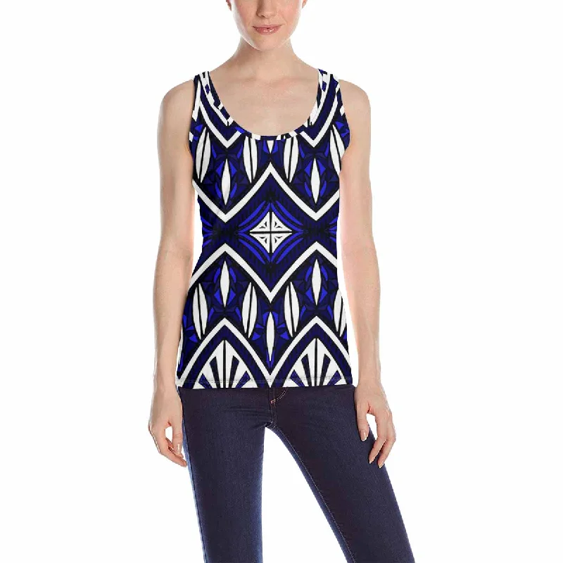 Women's Tank Top print with Geometric folklore ethnic pattern