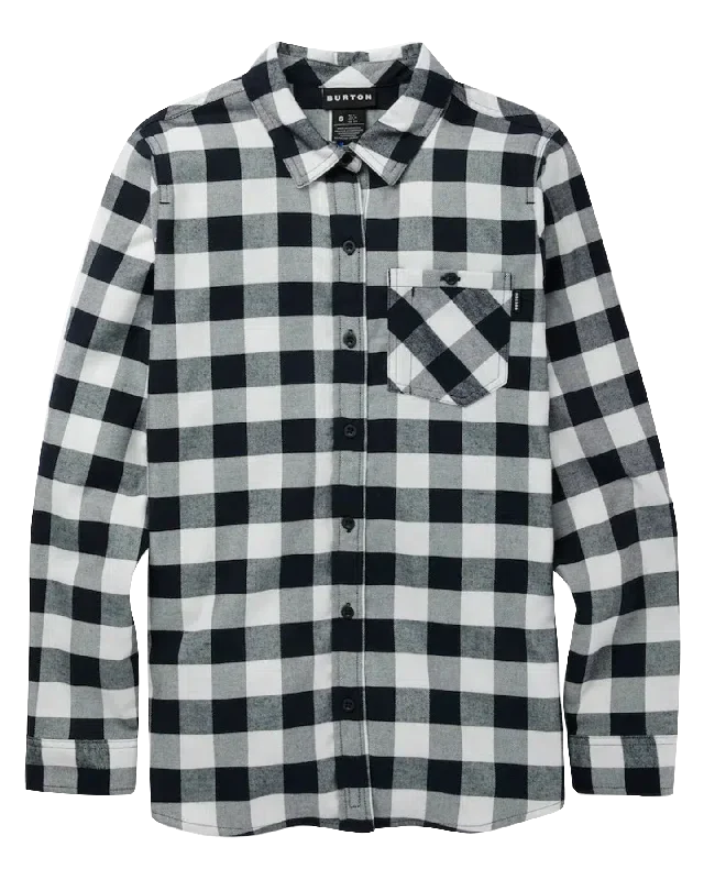 Burton Women's Favorite Long Sleeve Flannel - Stout White Buffalo Plaid