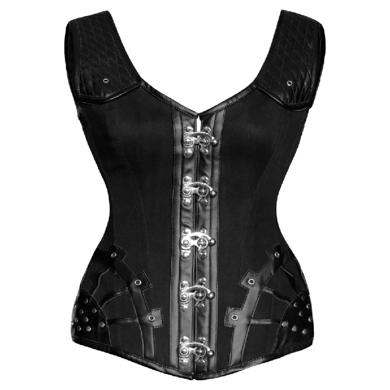 Jaylee Gothic Punk Authentic Steel Boned Overbust Corset