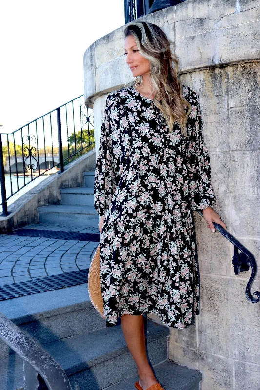 Noella Boho Puffy Sleeve Dress