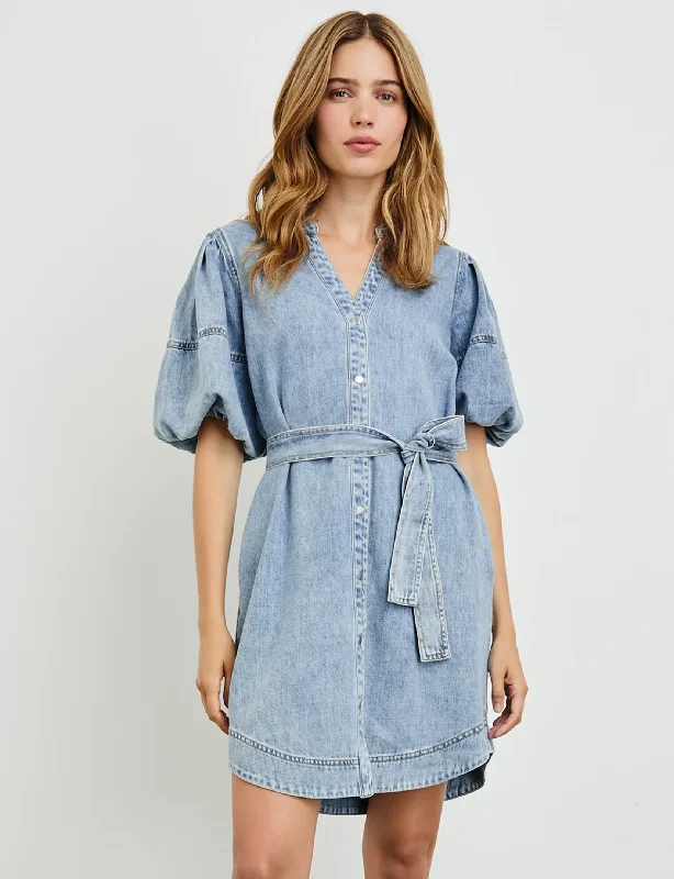 Kingsley Dress, Faded Indigo