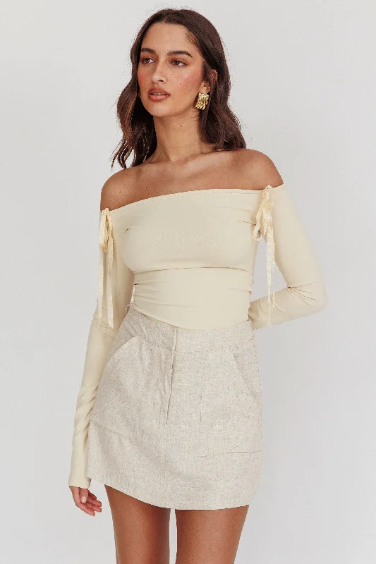 Euphoria Linen Skort Sand