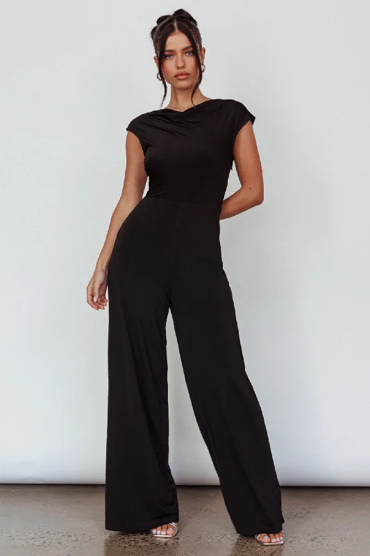 Lucinda Twist Back Jumpsuit Black