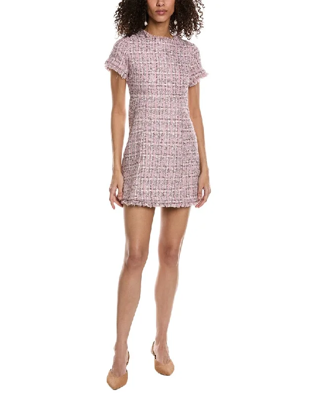 Aiden Tweed Wool-Blend Mini Dress