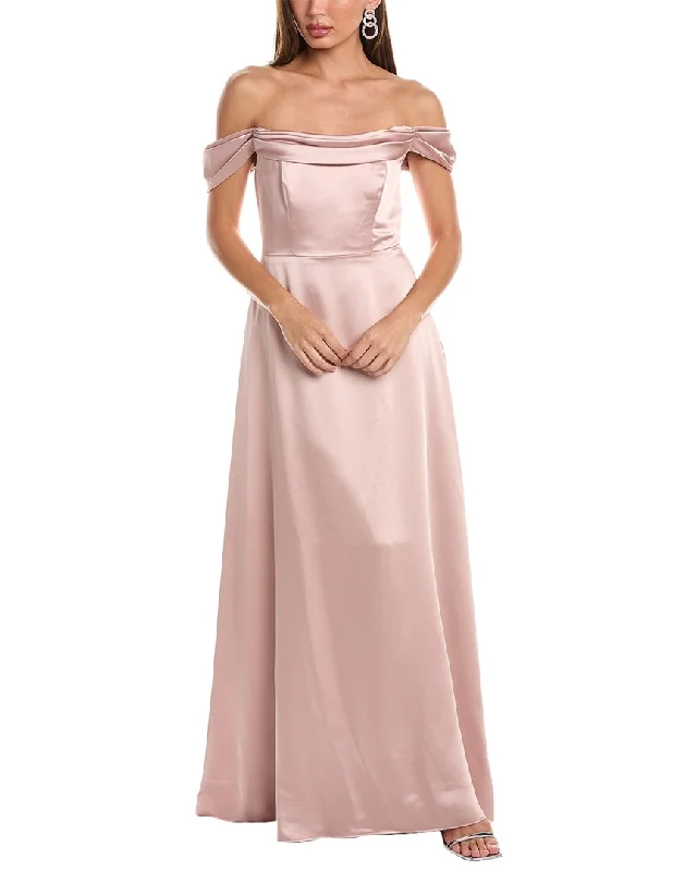 Dessy Collection Off-The-Shoulder Gown