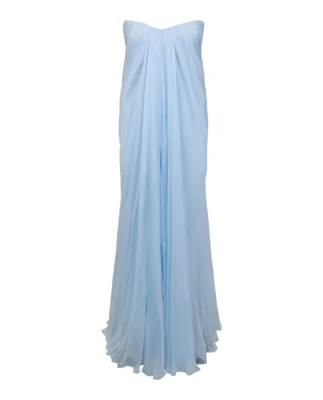 Draped Bustier Gown