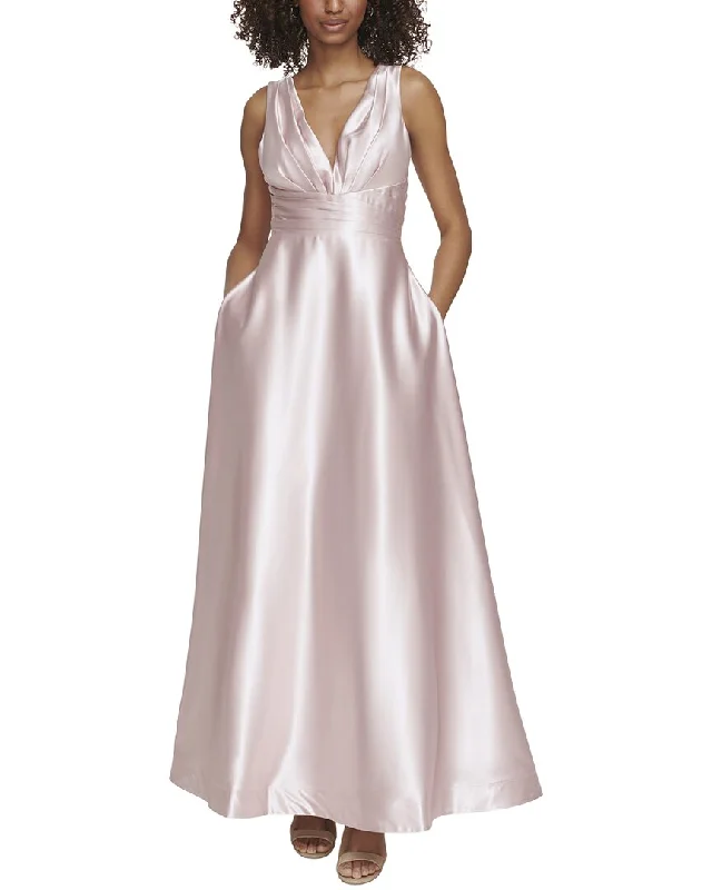 Eliza J Satin Ball Gown