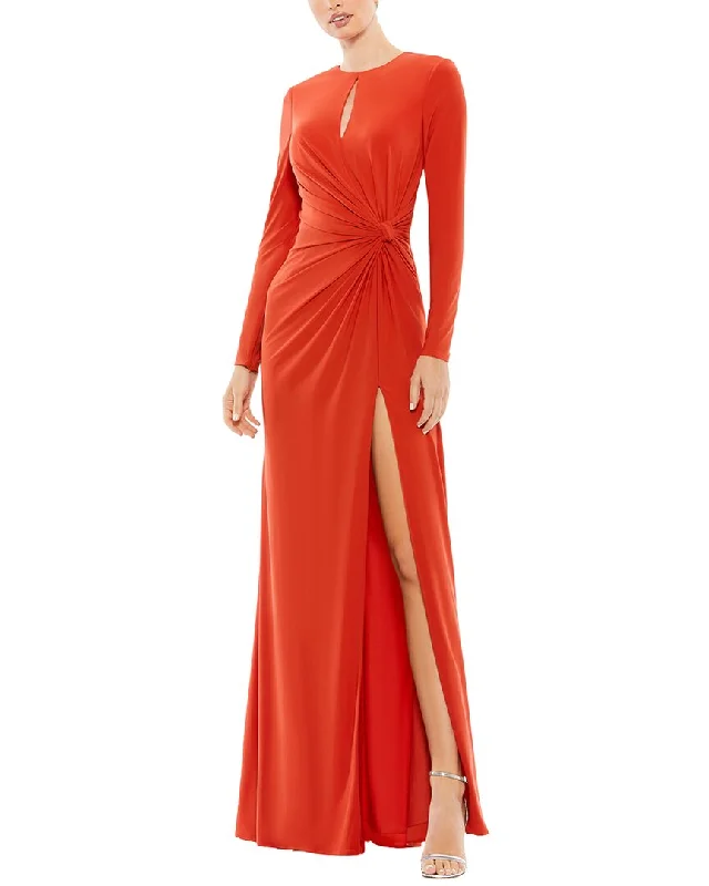 Mac Duggal Keyhole Draped Gown