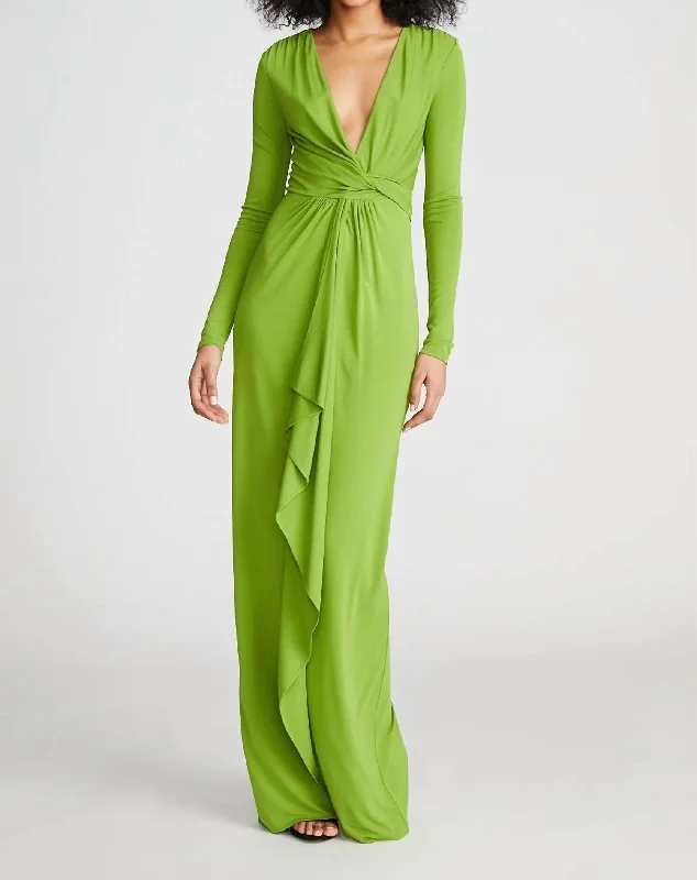 Yolanda Jersey Gown In Jungle