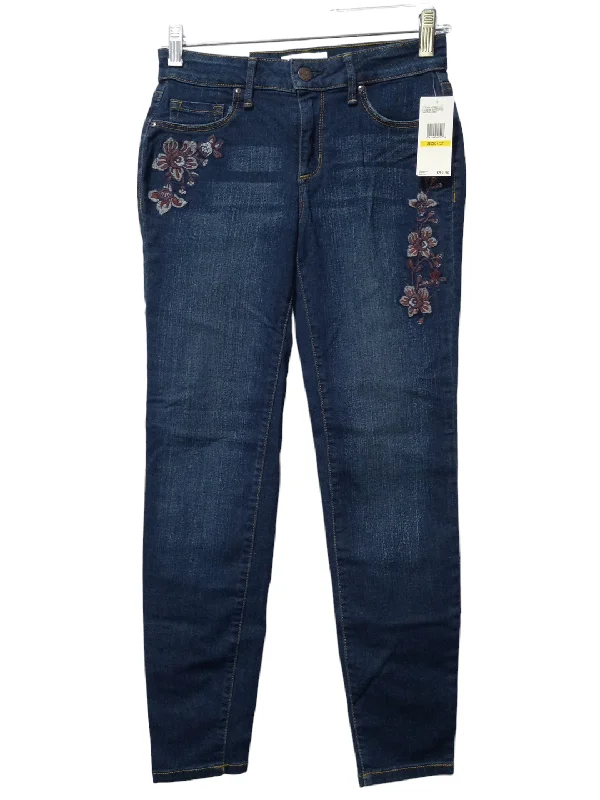 Floral Print Jeans Skinny Jessica Simpson, Size 4