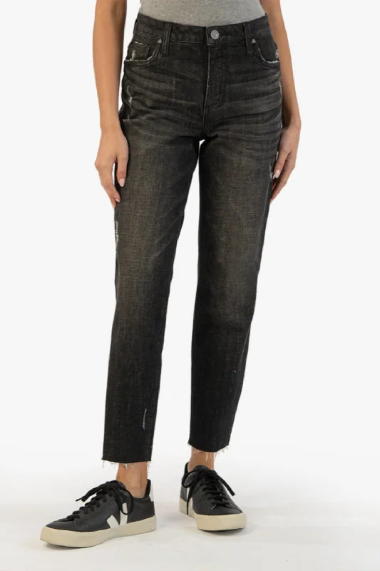 Rachael High Rise Fab Ab Mom Jean In Distinguish Wash