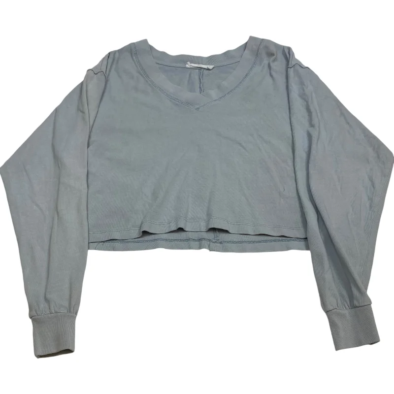 Top Long Sleeve By Double Zero In Blue, Size: S