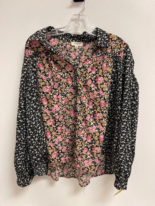 Top Long Sleeve By Umgee In Floral Print, Size: S