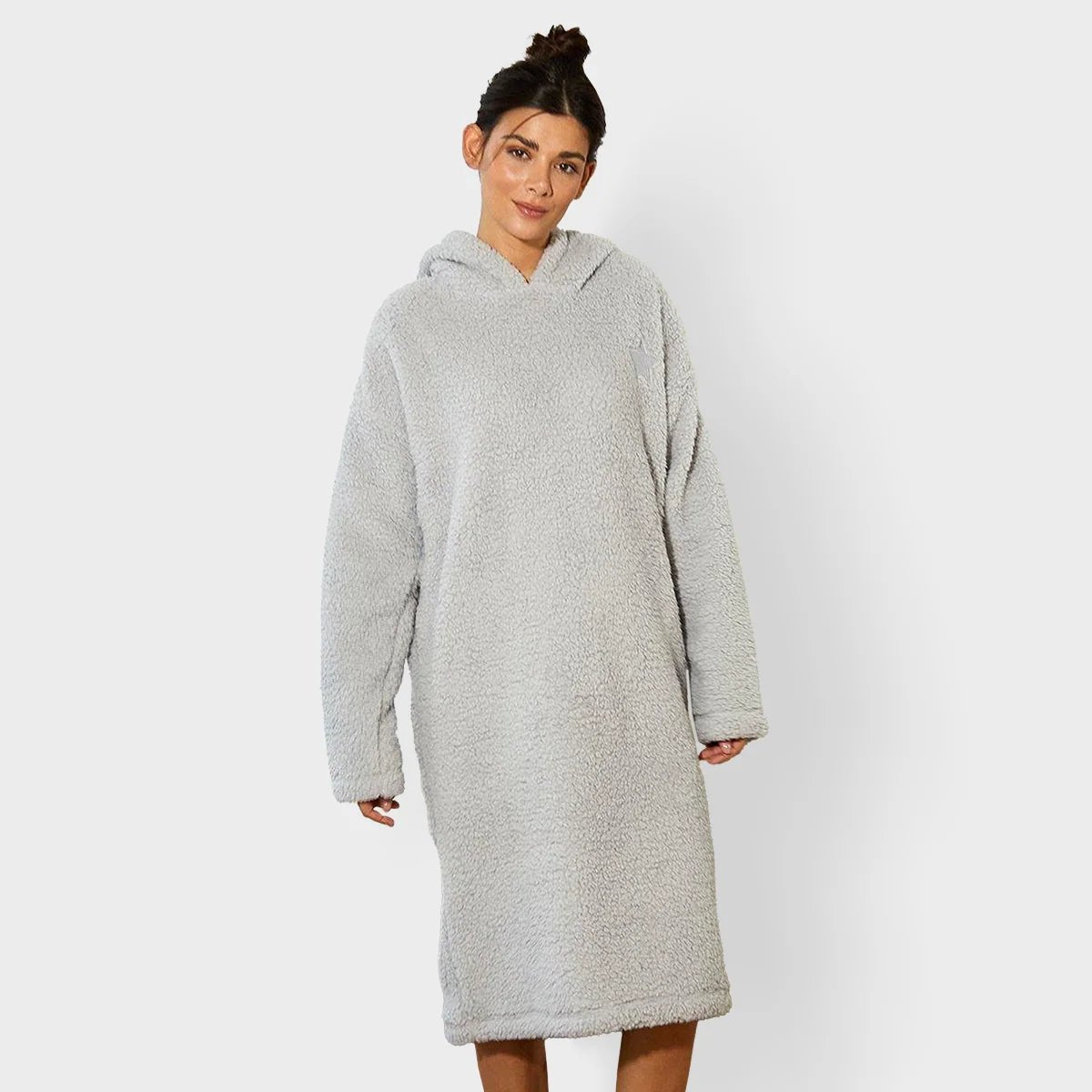 Threadbare Borg Longline Loungewear Hoodie